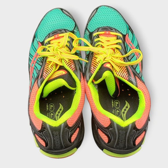 Saucony Womens Ride 6 Athletic Running Shoes Sz 11 Multicolored Activewear - Picture 3 of 12